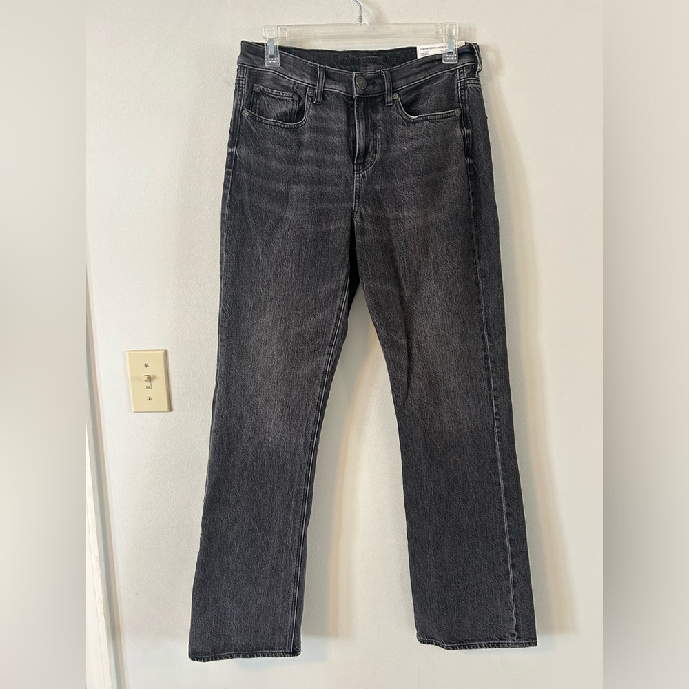 NWT American Eagle 90s Bootcut Washed Black Flare Jeans